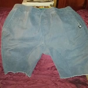 Grey drawstring shorts